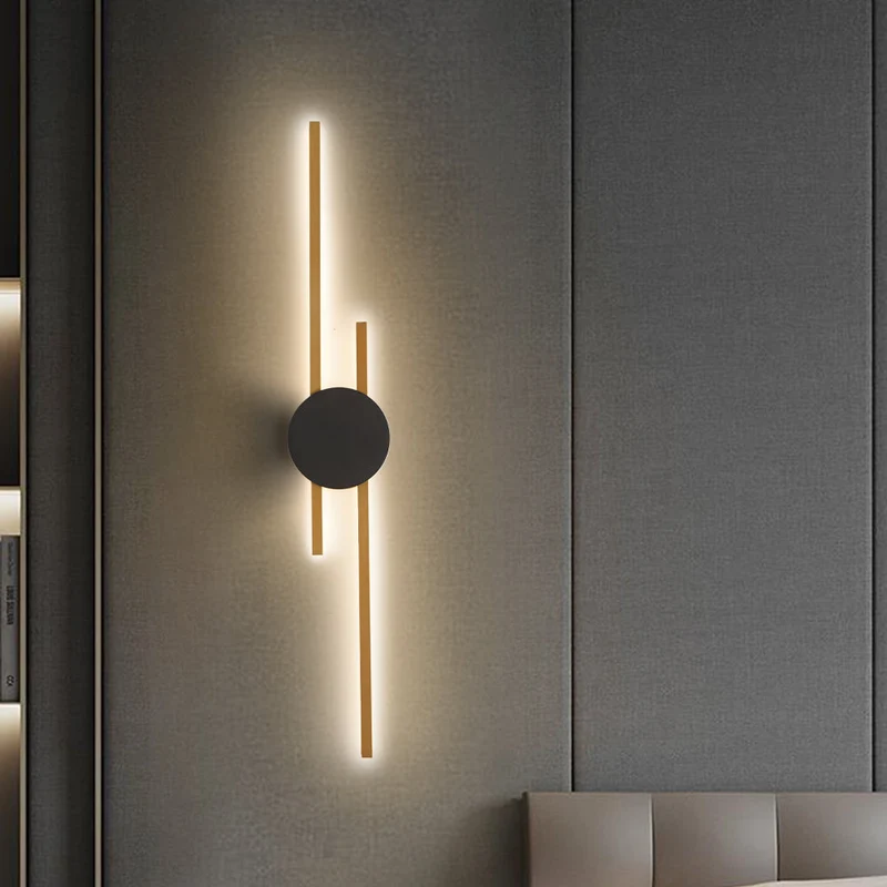 Moderne Wandlamp Lineair Ontwerp Metaal Acryl Studio Slaapkamer Woonkamer Hal Interieurverlichting LED | Sansoti
