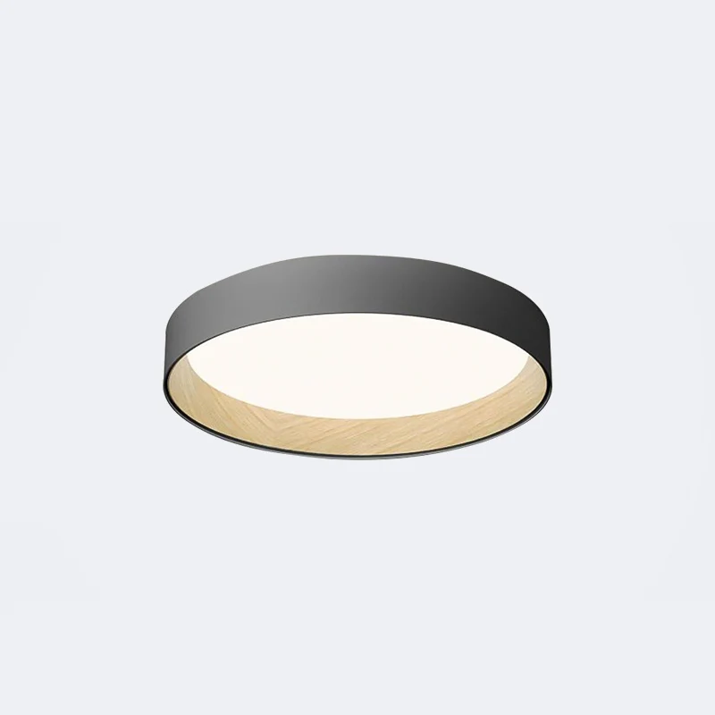 Moderne Ronde LED Plafondlamp Metaal Acryl Wit Grijs Zwart Dimbaar Scandinavisch Interieur Slaapkamer | Sansoti