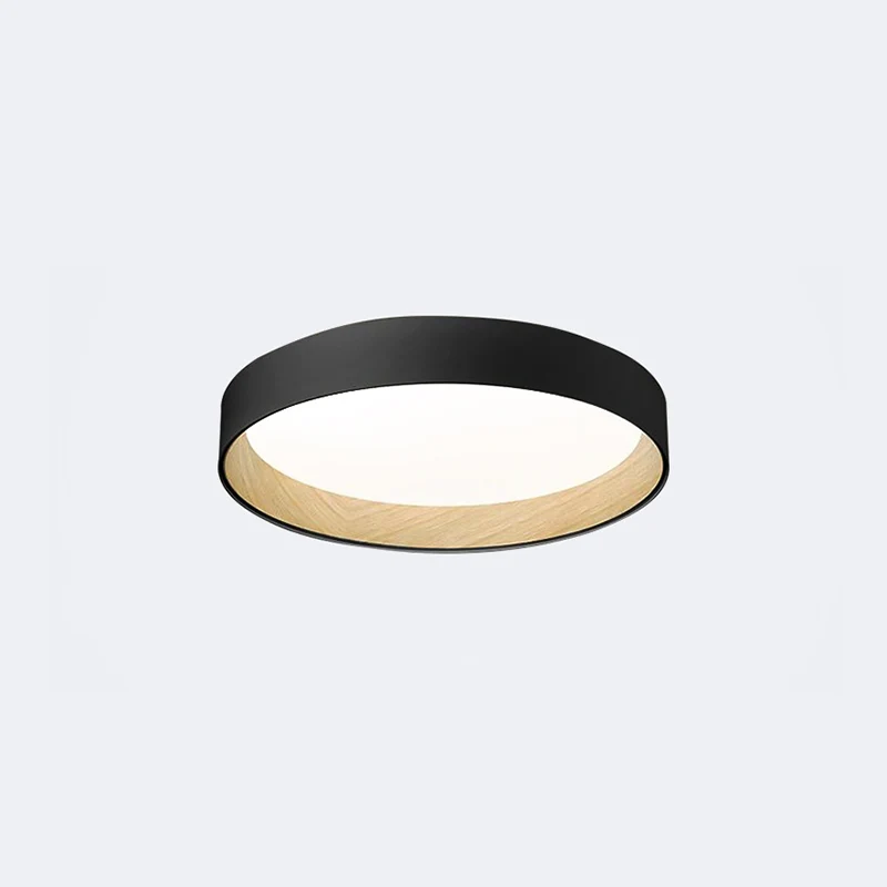 Moderne Ronde LED Plafondlamp Metaal Acryl Wit Grijs Zwart Dimbaar Scandinavisch Interieur Slaapkamer | Sansoti