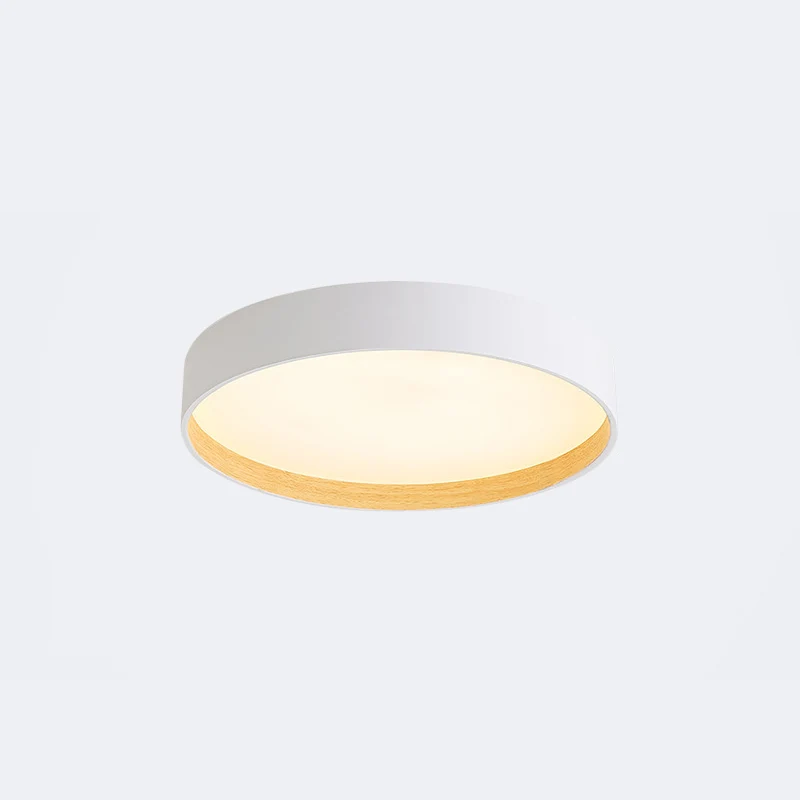 Moderne Ronde LED Plafondlamp Metaal Acryl Wit Grijs Zwart Dimbaar Scandinavisch Interieur Slaapkamer | Sansoti