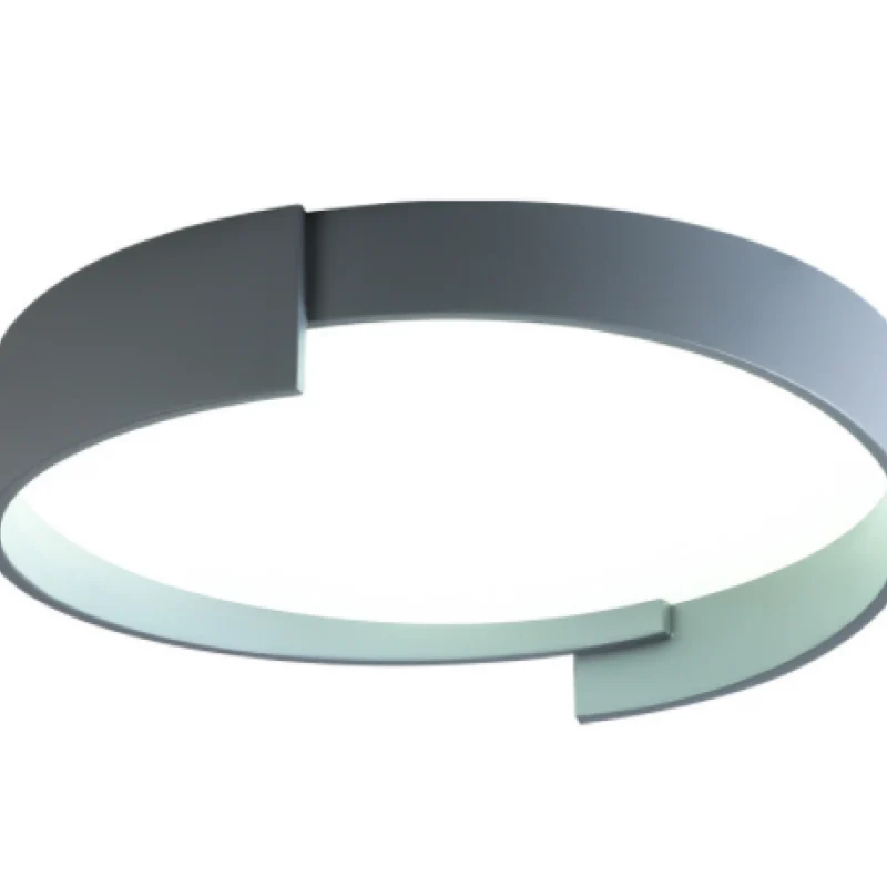 Dubbele Plafondlamp LED Ronde Metalen Afwerking Moderne Verlichting Dimbaar Wit Grijs Groen Goud Woonkamer | Sansoti