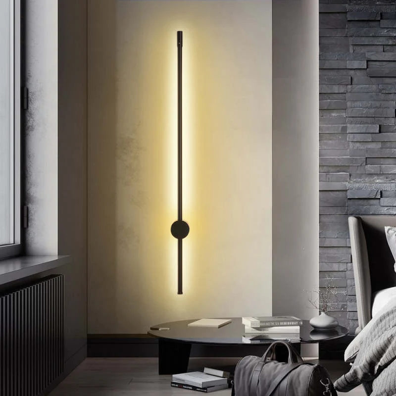 Minimalistische Metalen Wandlamp met Lineair Design voor Woonkamer Slaapkamer Eetkamer Leeshoek Sfeerverlichting | Sansoti