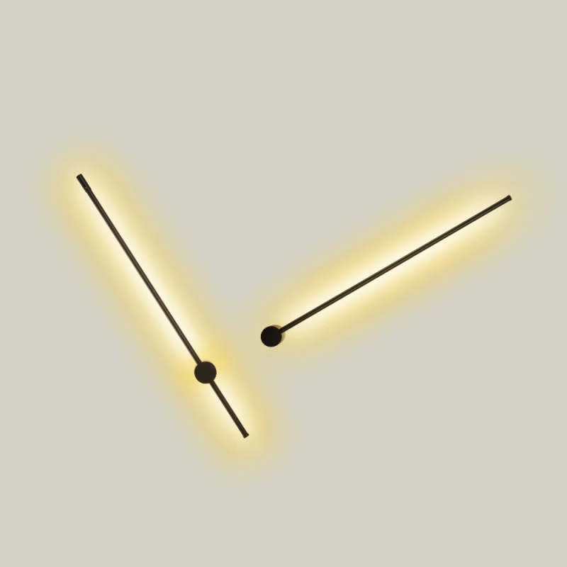 Minimalistische Metalen Wandlamp met Lineair Design voor Woonkamer Slaapkamer Eetkamer Leeshoek Sfeerverlichting | Sansoti