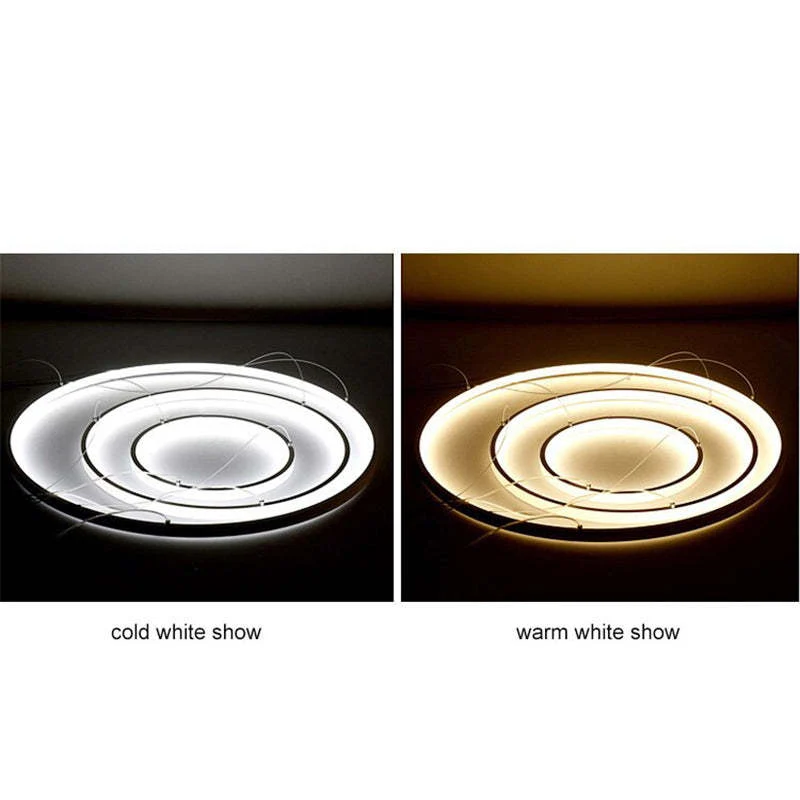 LED Hanglamp Metaal Drie Ringen Verstelbaar Goud Wit Zwart Woonkamer Eetkamer Slaapkamer Modern Design | Sansoti