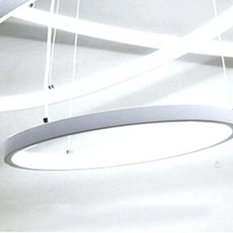 LED Hanglamp Metaal Drie Ringen Verstelbaar Goud Wit Zwart Woonkamer Eetkamer Slaapkamer Modern Design | Sansoti