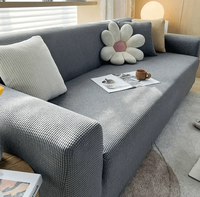 Geweven Bankhoes met Antislip Achterzijde – Geribde Meubelprotector voor Comfort Bescherming en Duurzaamheid | Sansoti