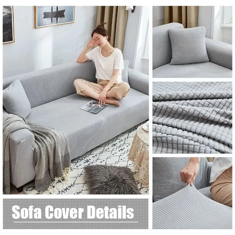 Geweven Bankhoes met Antislip Achterzijde – Geribde Meubelprotector voor Comfort Bescherming en Duurzaamheid | Sansoti