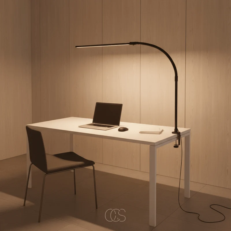 Dimbare Bureaulamp 24W met Flexibele Zwanenhals en 3 Kleurtemperaturen voor Werken Lezen en Studeren | Sansoti