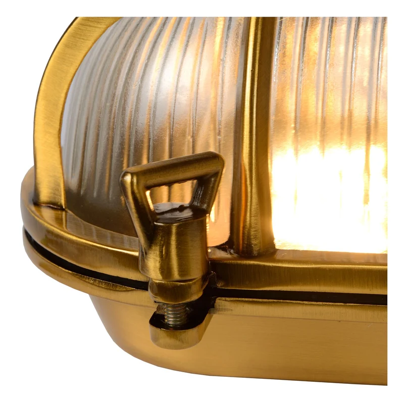 Außenwandlampe Dudley IP65 mit Glasschirm