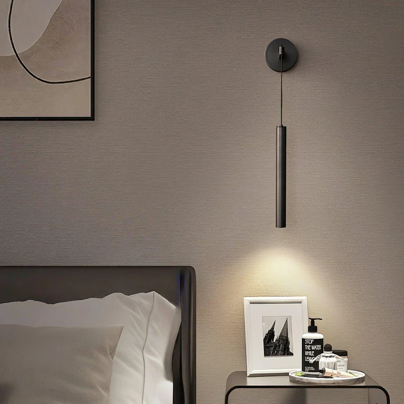 Minimalistische Wandlamp Messing LED Lijnontwerp Scandinavisch Modern Interieur Sfeerverlichting Woonkamer | Sansoti