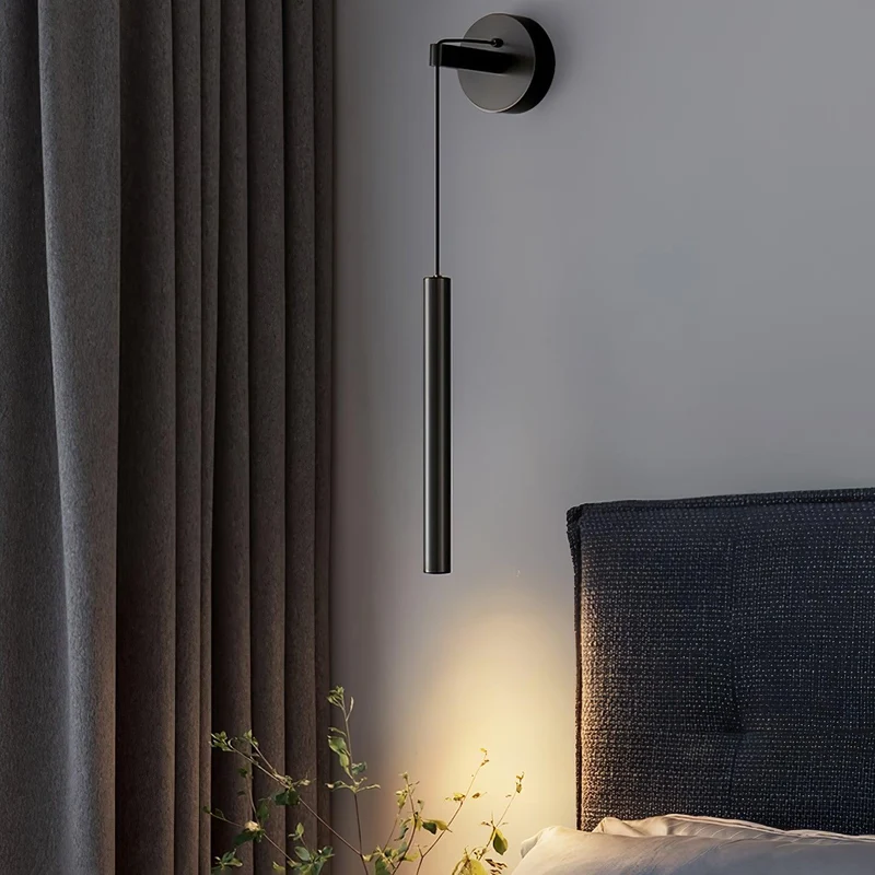 Minimalistische Wandlamp Messing LED Lijnontwerp Scandinavisch Modern Interieur Sfeerverlichting Woonkamer | Sansoti