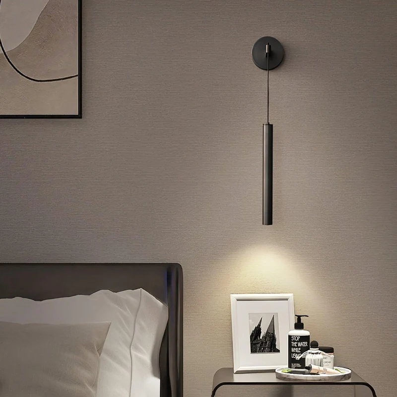 Minimalistische Wandlamp Messing LED Lijnontwerp Scandinavisch Modern Interieur Sfeerverlichting Woonkamer | Sansoti