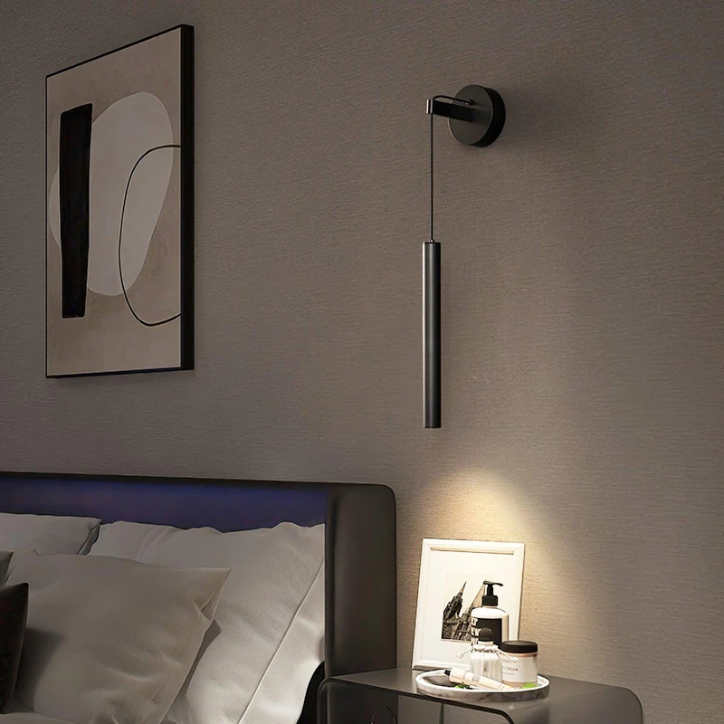 Minimalistische Wandlamp Messing LED Lijnontwerp Scandinavisch Modern Interieur Sfeerverlichting Woonkamer | Sansoti