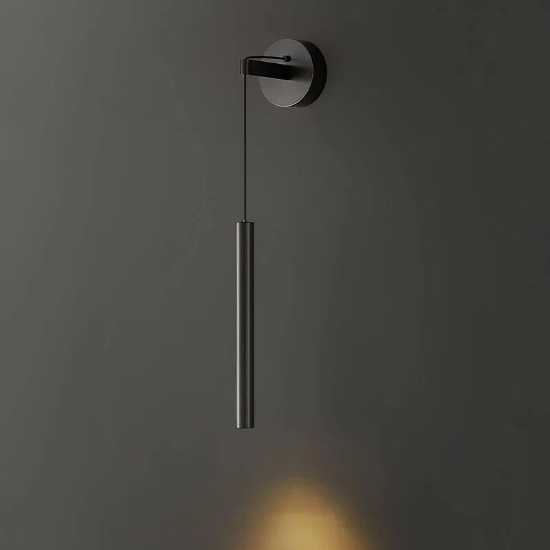 Minimalistische Wandlamp Messing LED Lijnontwerp Scandinavisch Modern Interieur Sfeerverlichting Woonkamer | Sansoti