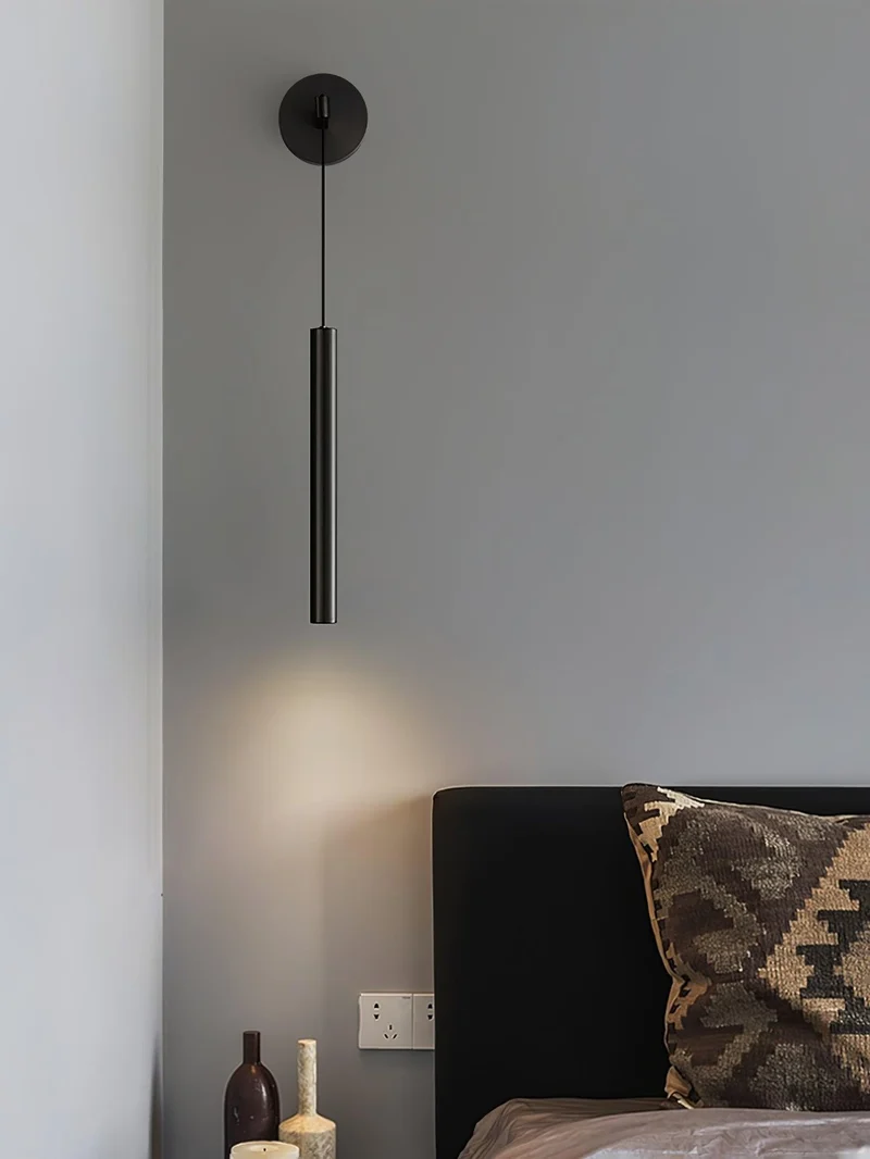 Minimalistische Wandlamp Messing LED Lijnontwerp Scandinavisch Modern Interieur Sfeerverlichting Woonkamer | Sansoti