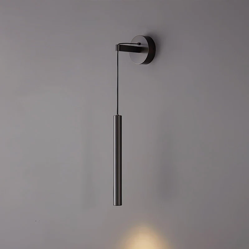 Minimalistische Wandlamp Messing LED Lijnontwerp Scandinavisch Modern Interieur Sfeerverlichting Woonkamer | Sansoti