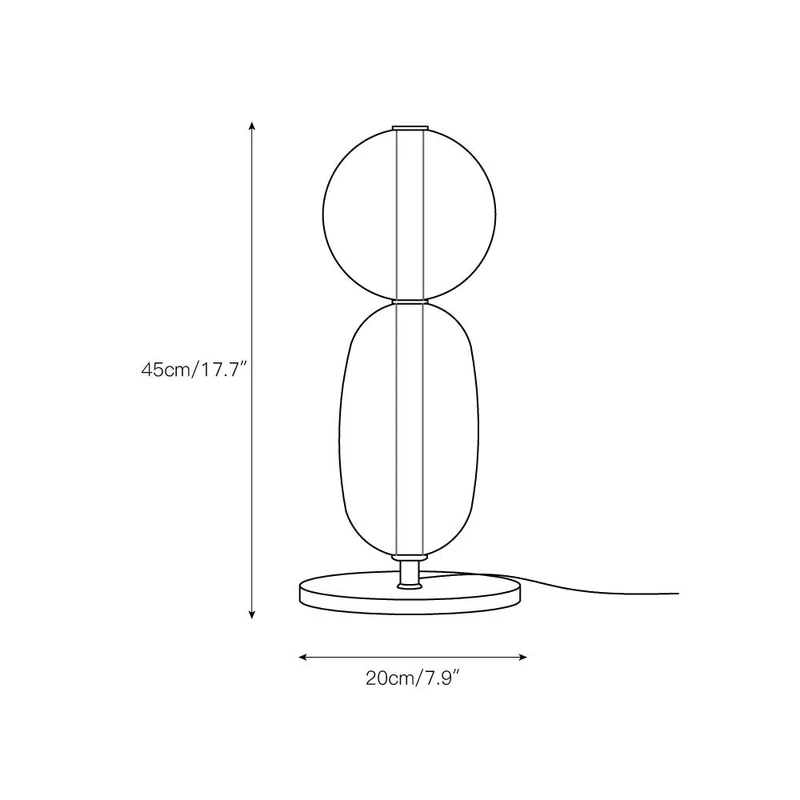 Design Tafellamp Gekleurd Glas Acrylic Dimbaar LED Afstandsbediening Decoratief Modern Sfeervol Interieur | Sansoti