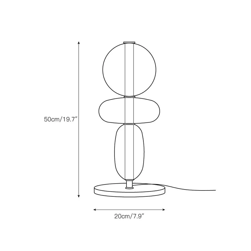 Design Tafellamp Gekleurd Glas Acrylic Dimbaar LED Afstandsbediening Decoratief Modern Sfeervol Interieur | Sansoti
