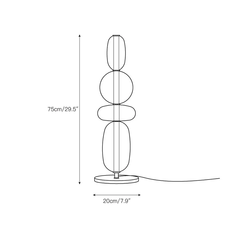 Design Tafellamp Gekleurd Glas Acrylic Dimbaar LED Afstandsbediening Decoratief Modern Sfeervol Interieur | Sansoti