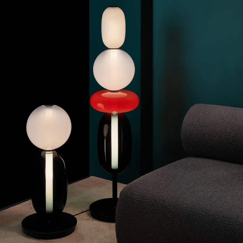 Design Tafellamp Gekleurd Glas Acrylic Dimbaar LED Afstandsbediening Decoratief Modern Sfeervol Interieur | Sansoti