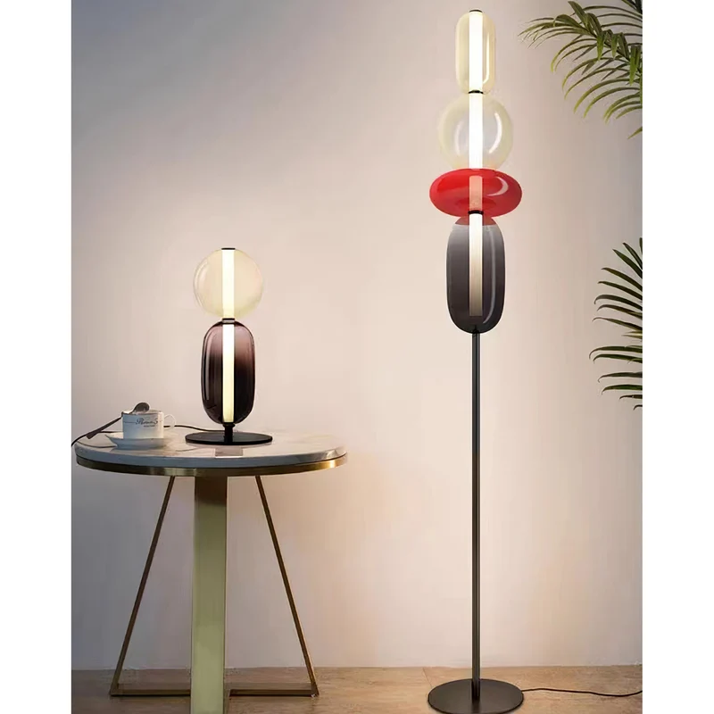 Design Tafellamp Gekleurd Glas Acrylic Dimbaar LED Afstandsbediening Decoratief Modern Sfeervol Interieur | Sansoti