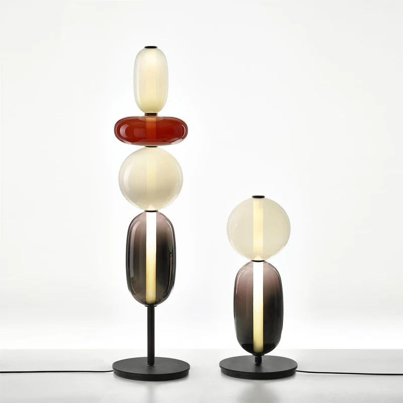 Design Tafellamp Gekleurd Glas Acrylic Dimbaar LED Afstandsbediening Decoratief Modern Sfeervol Interieur | Sansoti