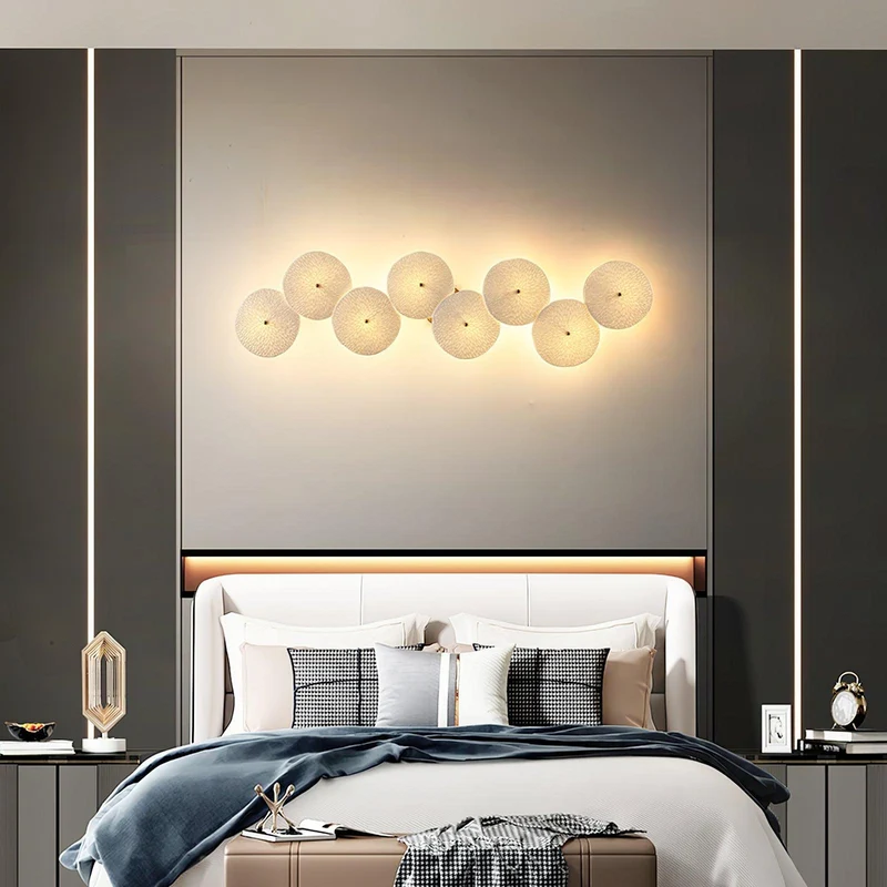 Keramische Bloembladwandlamp Metalen Accent Sculptuur Warm Licht Interieur Kunstverlichting Decoratief | Sansoti