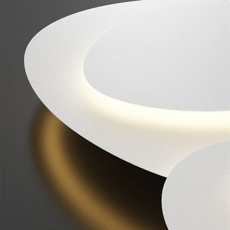 Moderne Plafondlamp Metaal Wit LED 50-110cm Dimbaar Slaapkamer Woonkamer Minimalistische Design Verlichting | Sansoti