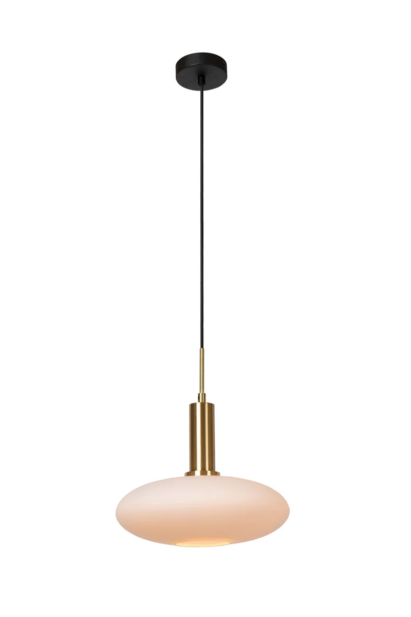 Pendelleuchte Singala Glas Matt Gold Ø 30cm