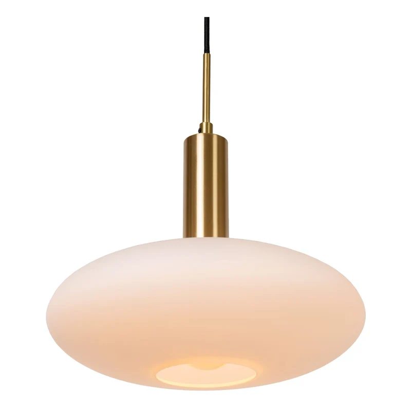 Pendelleuchte Singala Glas Matt Gold Ø 30cm