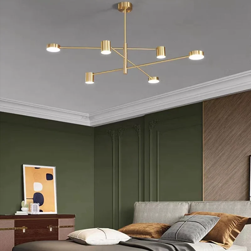 Industriële Hanglamp Takstructuur Metaal LED Verlichting Woonkamer Slaapkamer Eetkamer Modern Zwart Goud | Sansoti