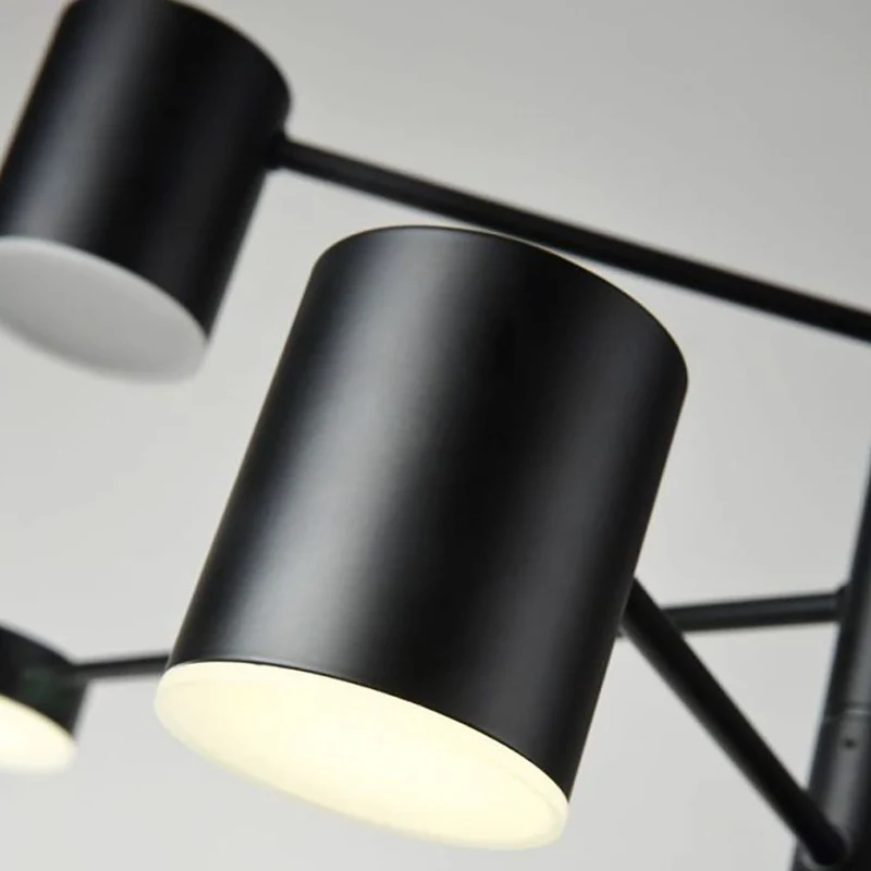 Industriële Hanglamp Takstructuur Metaal LED Verlichting Woonkamer Slaapkamer Eetkamer Modern Zwart Goud | Sansoti