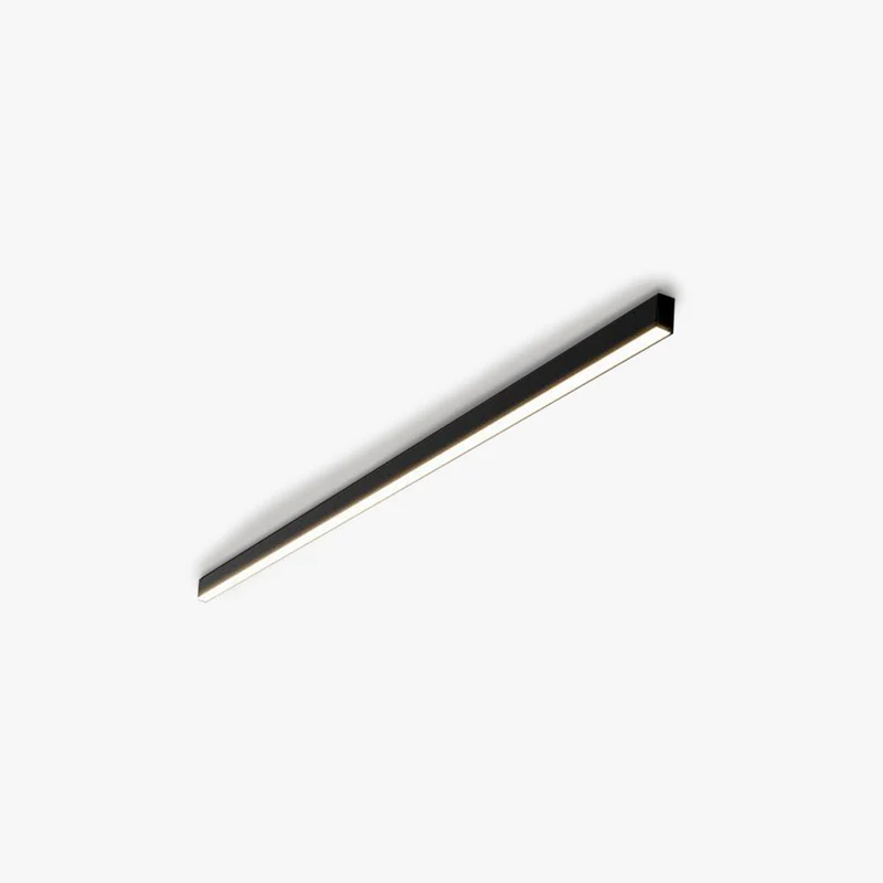 Moderne LED Plafondlamp Lineair Zwart Metaal 60-120cm Energiezuinig Dimbaar Strak Design voor Woonkamer | Sansoti