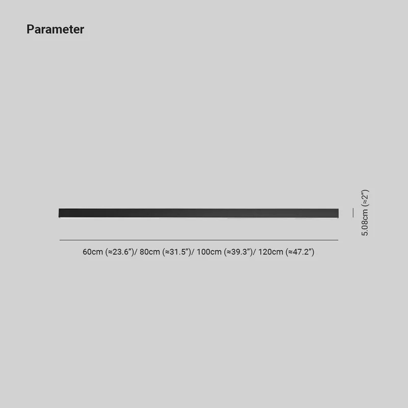 Moderne LED Plafondlamp Lineair Zwart Metaal 60-120cm Energiezuinig Dimbaar Strak Design voor Woonkamer | Sansoti