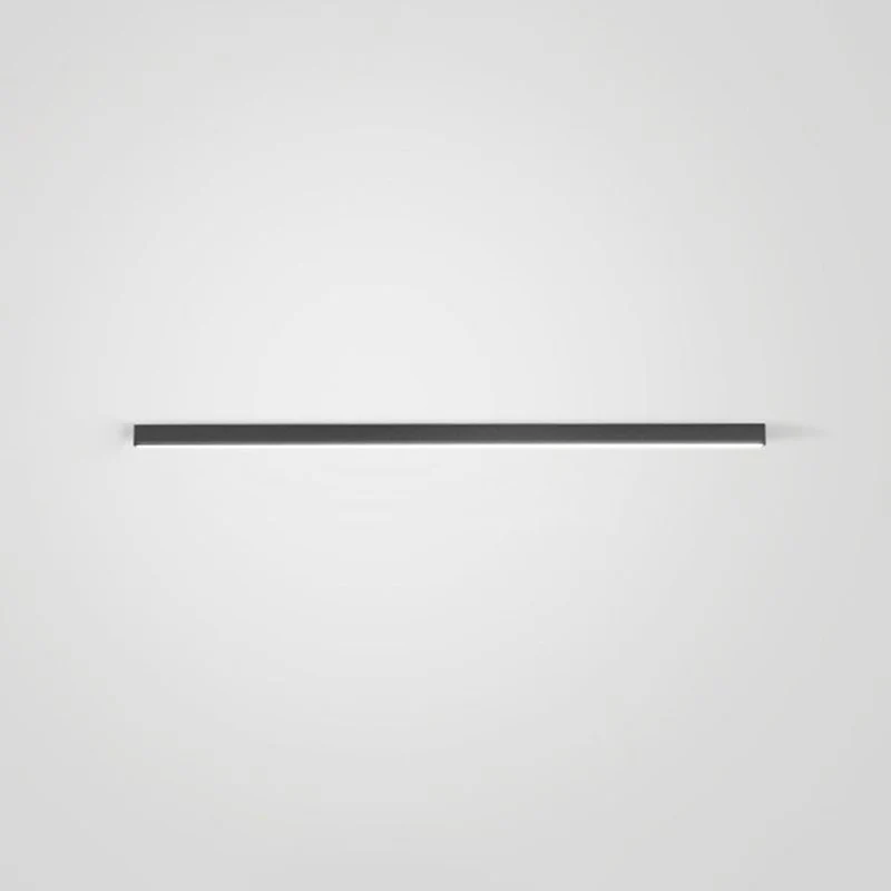Moderne LED Plafondlamp Lineair Zwart Metaal 60-120cm Energiezuinig Dimbaar Strak Design voor Woonkamer | Sansoti