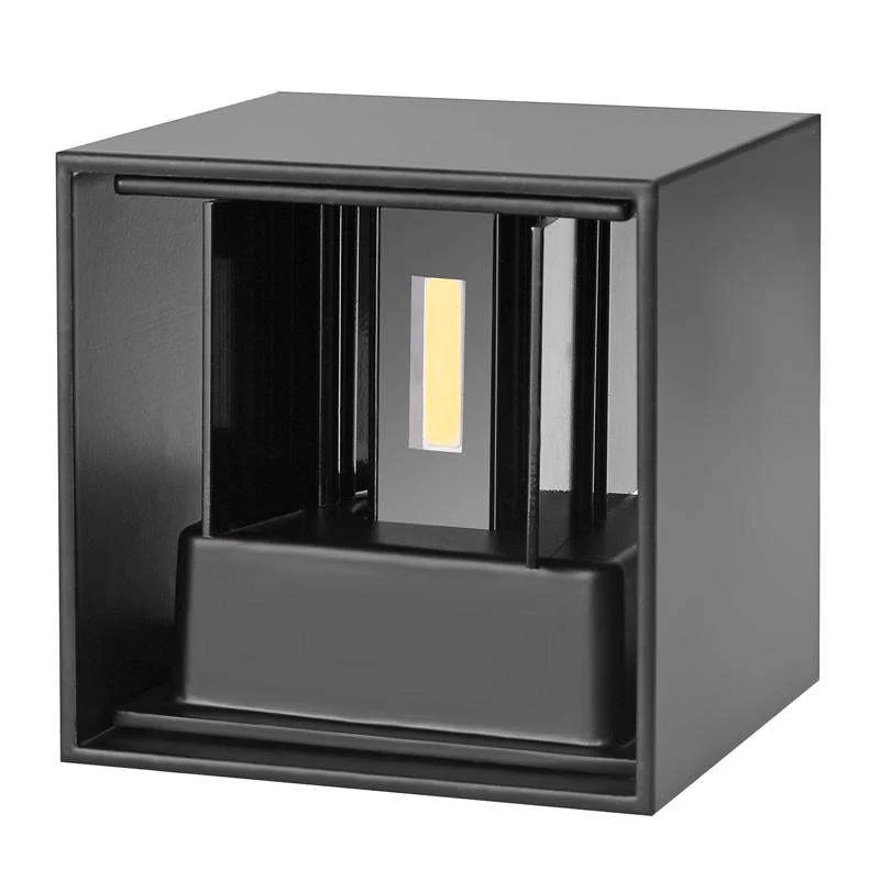 Vierkante Buitenwandlamp LED Verstelbaar Zwart Wit Grijs Waterdicht IP65 Metaal Acryl Tuinverlichting | Sansoti
