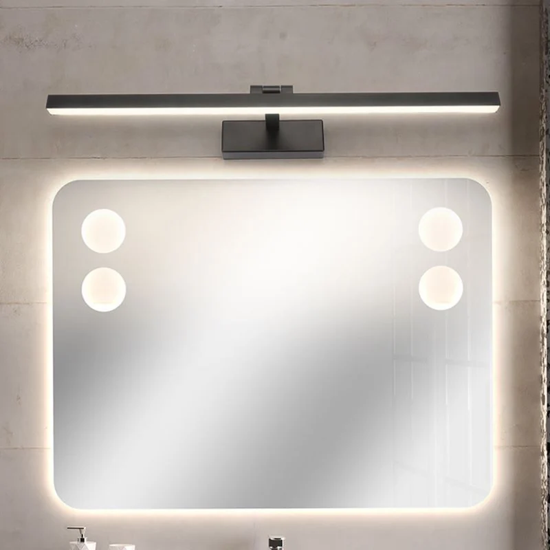 Draaibare LED Wandlamp Metaal Zwart Wit Bruin Badkamerspiegel Slaapkamer Woonkamer Modern Design Leeslamp | Sansoti