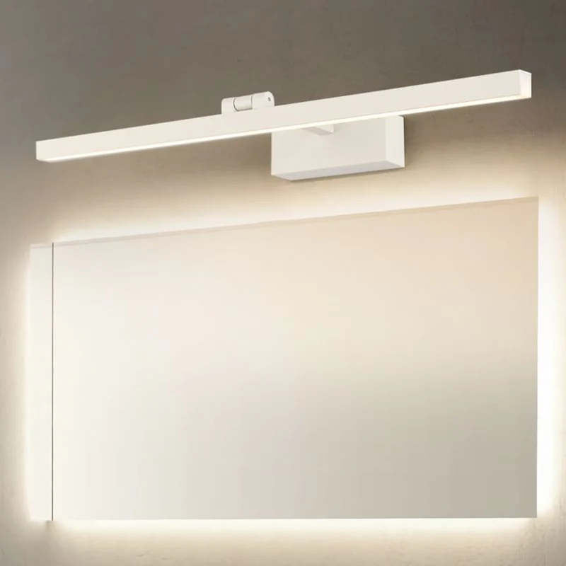 Draaibare LED Wandlamp Metaal Zwart Wit Bruin Badkamerspiegel Slaapkamer Woonkamer Modern Design Leeslamp | Sansoti
