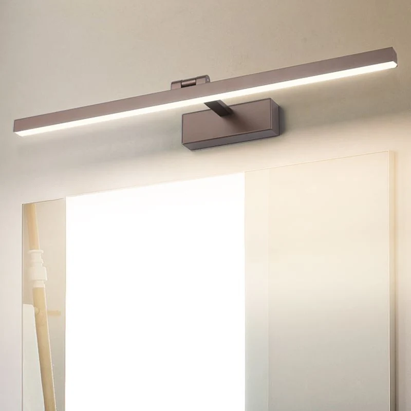 Draaibare LED Wandlamp Metaal Zwart Wit Bruin Badkamerspiegel Slaapkamer Woonkamer Modern Design Leeslamp | Sansoti