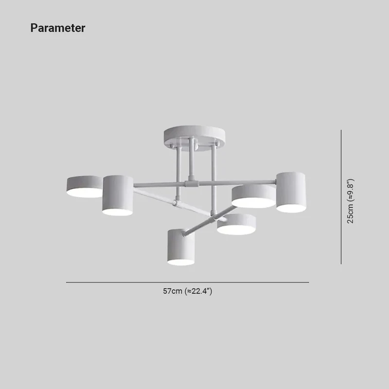 Moderne LED Plafondlamp Metaal Acryl Zwart Wit Goud Scandinavisch Design Dimbaar voor Woonkamer en Trap | Sansoti