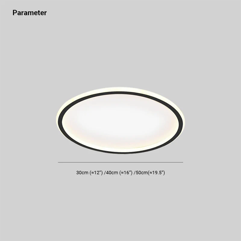Moderne Plafondlamp LED Rond Wit of Zwart Metaal Acryl Dimbaar Plafondverlichting Slaapkamer Woonkamer | Sansoti