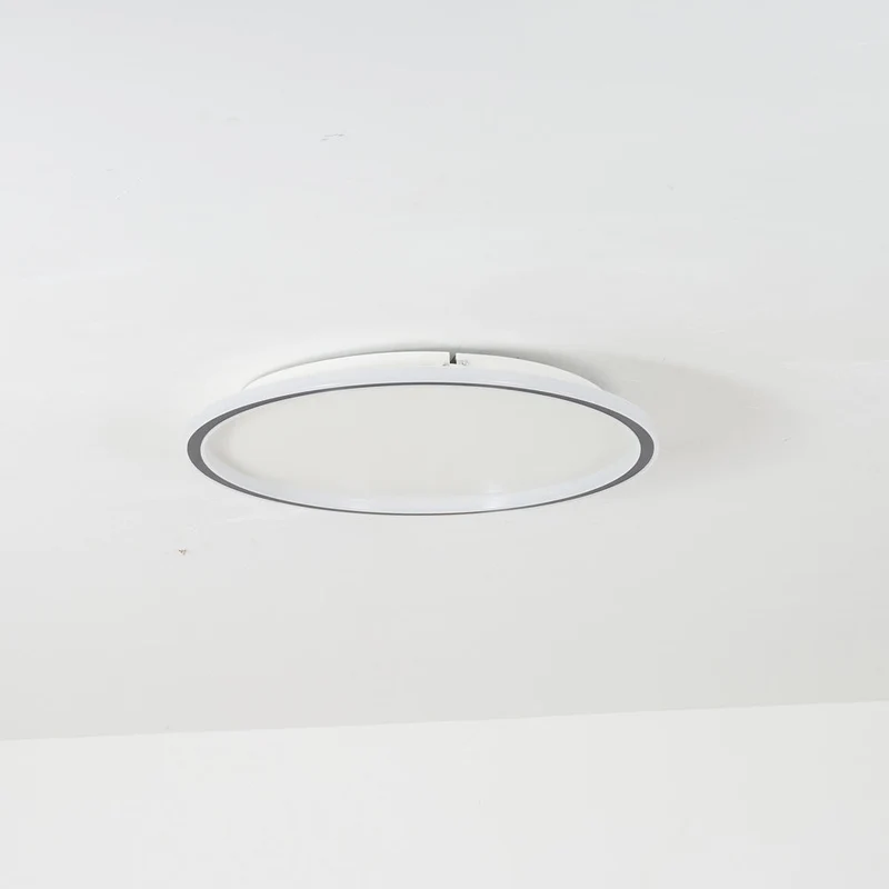 Moderne Plafondlamp LED Rond Wit of Zwart Metaal Acryl Dimbaar Plafondverlichting Slaapkamer Woonkamer | Sansoti