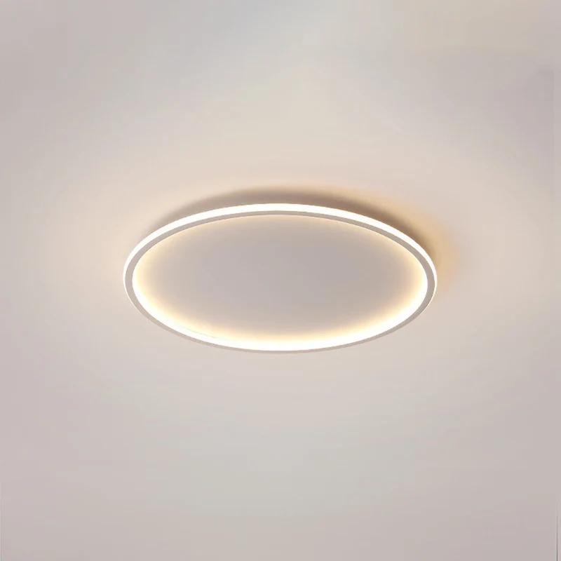 Moderne Plafondlamp LED Rond Wit of Zwart Metaal Acryl Dimbaar Plafondverlichting Slaapkamer Woonkamer | Sansoti