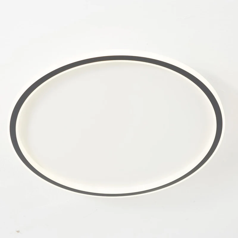 Moderne Plafondlamp LED Rond Wit of Zwart Metaal Acryl Dimbaar Plafondverlichting Slaapkamer Woonkamer | Sansoti