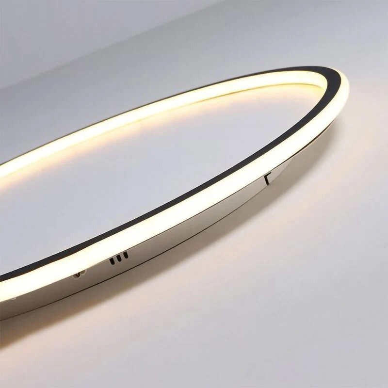 Moderne Plafondlamp LED Rond Wit of Zwart Metaal Acryl Dimbaar Plafondverlichting Slaapkamer Woonkamer | Sansoti
