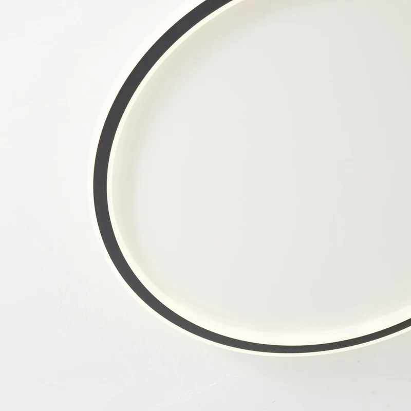 Moderne Plafondlamp LED Rond Wit of Zwart Metaal Acryl Dimbaar Plafondverlichting Slaapkamer Woonkamer | Sansoti