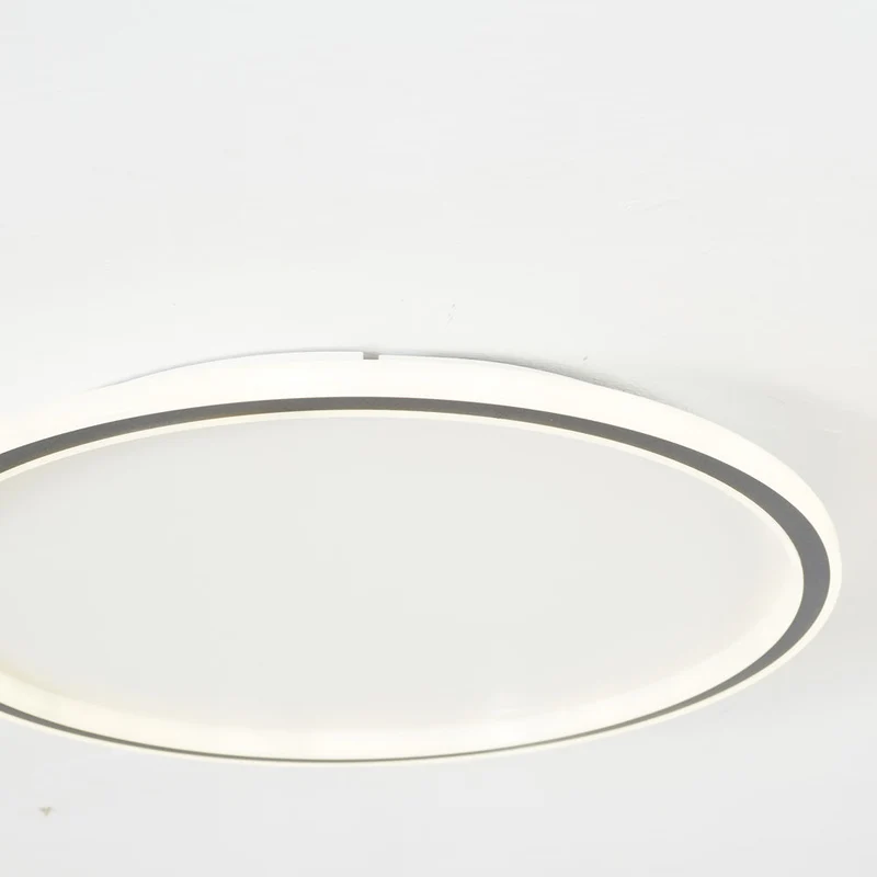 Moderne Plafondlamp LED Rond Wit of Zwart Metaal Acryl Dimbaar Plafondverlichting Slaapkamer Woonkamer | Sansoti