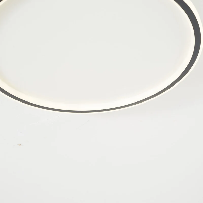Moderne Plafondlamp LED Rond Wit of Zwart Metaal Acryl Dimbaar Plafondverlichting Slaapkamer Woonkamer | Sansoti