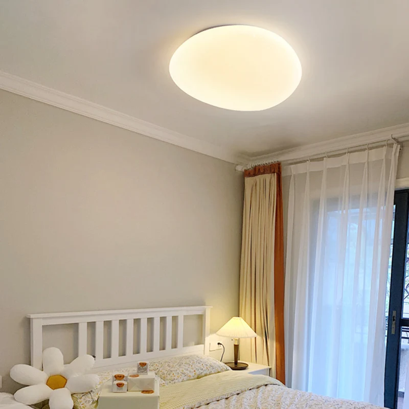 LED Plafondlamp Organische Kiezelstenen Vorm Metaal Wit Licht 3 Lichtmodi Woonkamer Slaapkamer Eetkamer | Sansoti