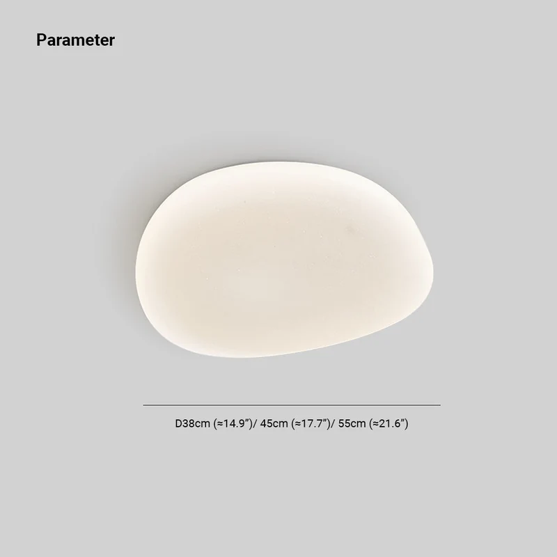 LED Plafondlamp Organische Kiezelstenen Vorm Metaal Wit Licht 3 Lichtmodi Woonkamer Slaapkamer Eetkamer | Sansoti